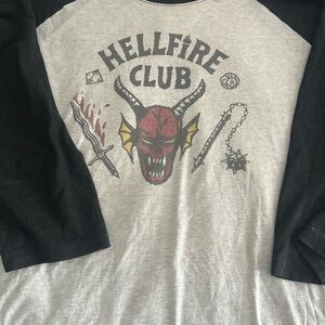 Hellfire Club Graphic Raglan Tee